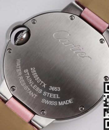 Cartier Ballon Bleu Chrono Pink Belt Size 33MM Quartz AF Factory