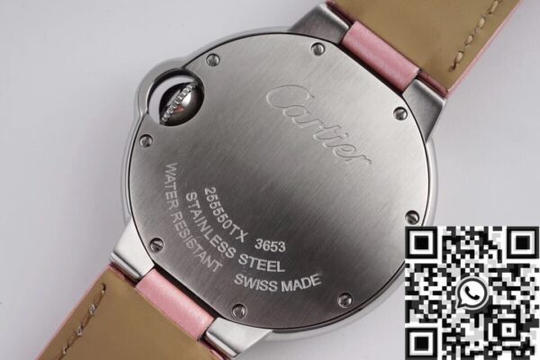 Cartier Ballon Bleu Chrono Pink Belt Size 33MM Quartz AF Factory