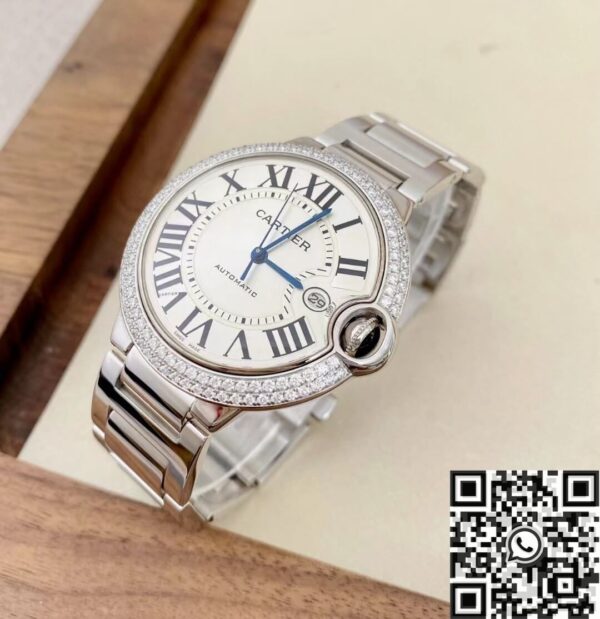 Cartier Ballon Bleu Chronographe WE9009Z3 Silver Dial 42mm