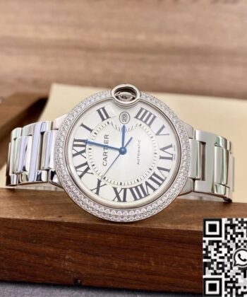 Cartier Ballon Bleu Chronographe WE9009Z3 Silver Dial 42mm