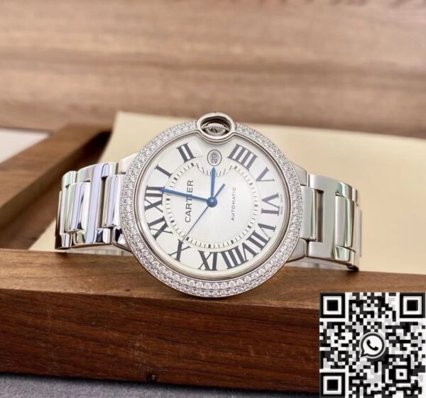 Cartier Ballon Bleu Chronographe WE9009Z3 Silver Dial 42mm