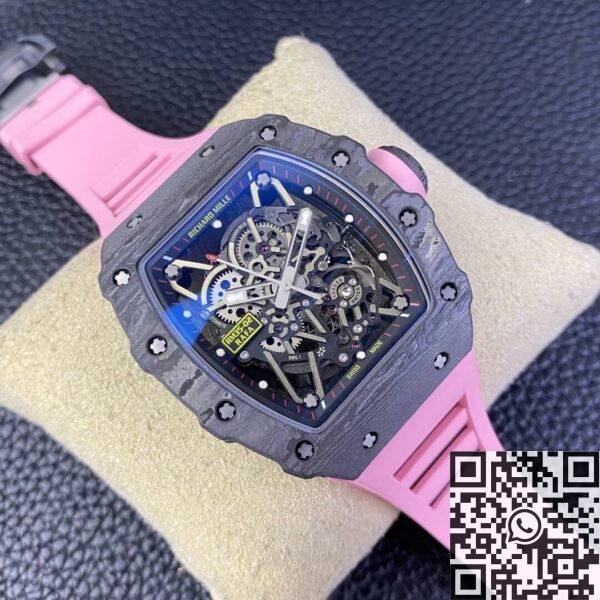 Richard Mille RM35 RM35-02 Pink Rubber Strap Watch T+ Factory