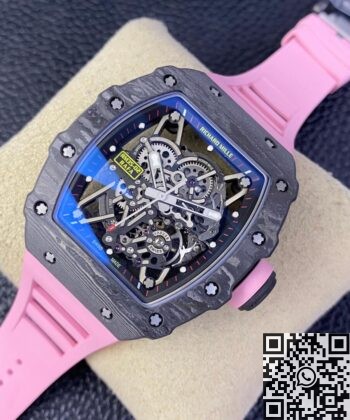 Richard Mille RM35 RM35-02 Pink Rubber Strap Watch T+ Factory