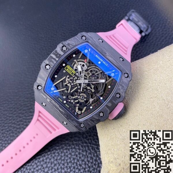 Richard Mille RM35 RM35-02 Pink Rubber Strap Watch T+ Factory