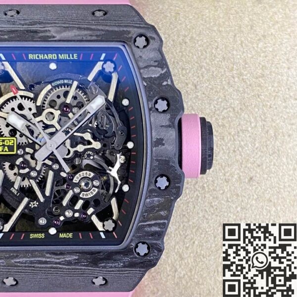 Richard Mille RM35 RM35-02 Pink Rubber Strap Watch T+ Factory