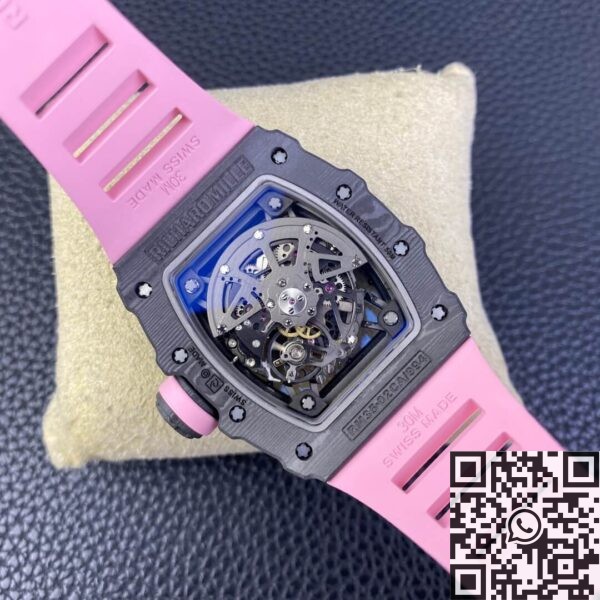 Richard Mille RM35 RM35-02 Pink Rubber Strap Watch T+ Factory