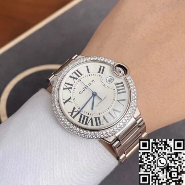 Cartier Ballon Bleu Chronographe WE9009Z3 Silver Dial 42mm