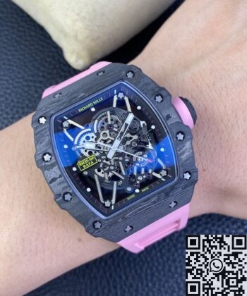 Richard Mille RM35 RM35-02 Pink Rubber Strap Watch T+ Factory