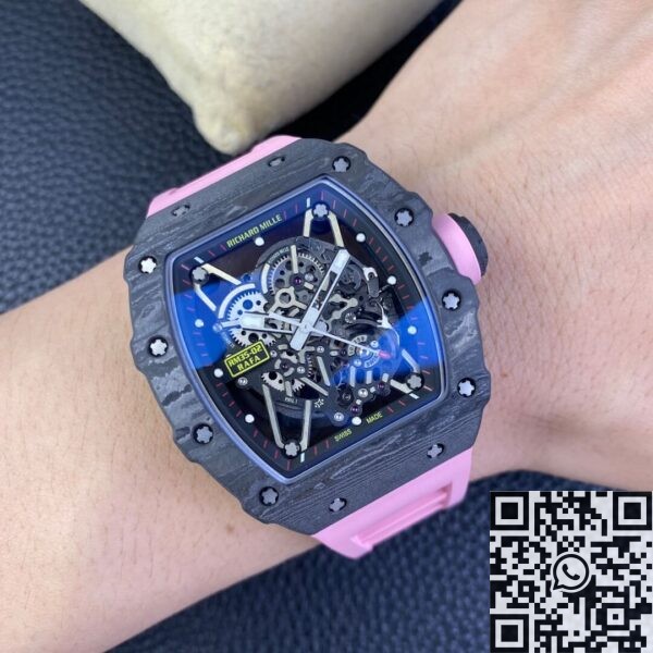 Richard Mille RM35 RM35-02 Pink Rubber Strap Watch T+ Factory