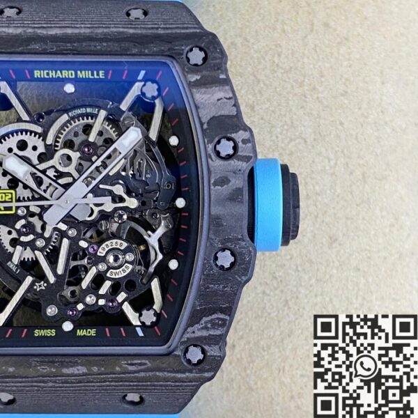 RM35 Richard Mille RM35-02 Blue Rubber Straps T+ Factory