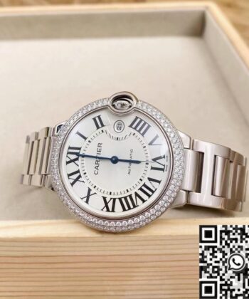 Cartier Ballon Bleu Chronographe WE9009Z3 Silver Dial 42mm
