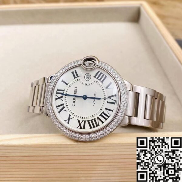Cartier Ballon Bleu Chronographe WE9009Z3 Silver Dial 42mm