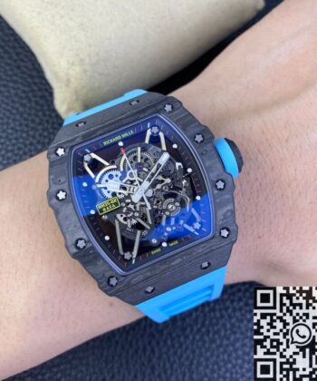 RM35 Richard Mille RM35-02 Blue Rubber Straps T+ Factory