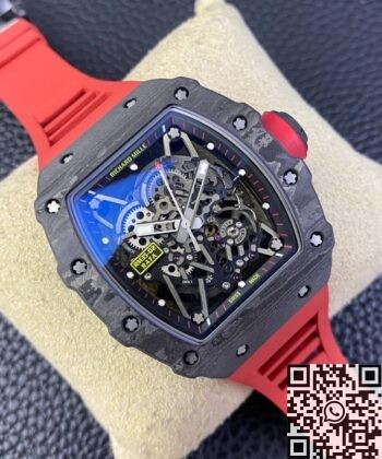 T+ Factory Richard Mille RM35-02 Red Rubber Strap Watch