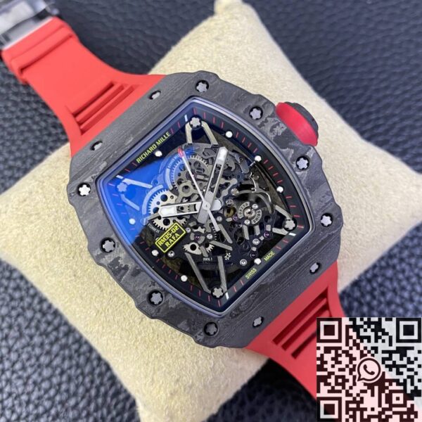 T+ Factory Richard Mille RM35-02 Red Rubber Strap Watch