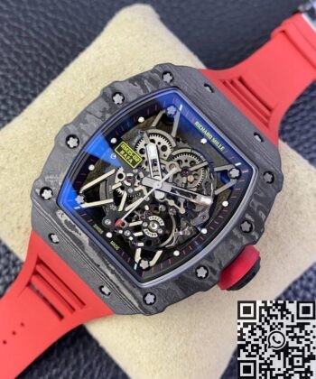 T+ Factory Richard Mille RM35-02 Red Rubber Strap Watch