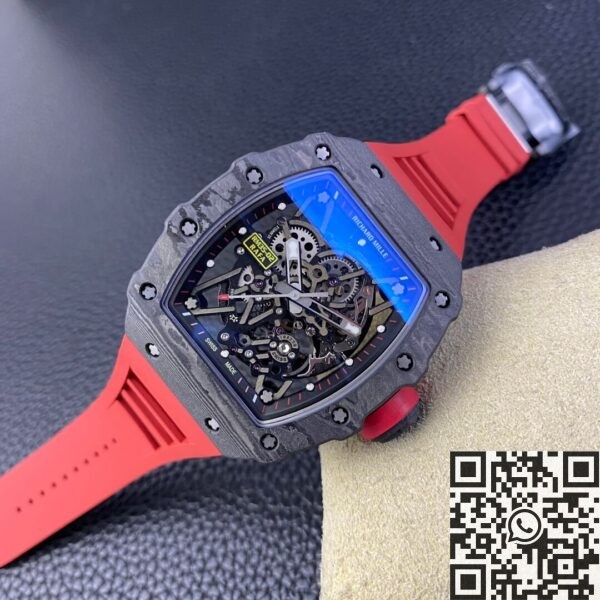 T+ Factory Richard Mille RM35-02 Red Rubber Strap Watch