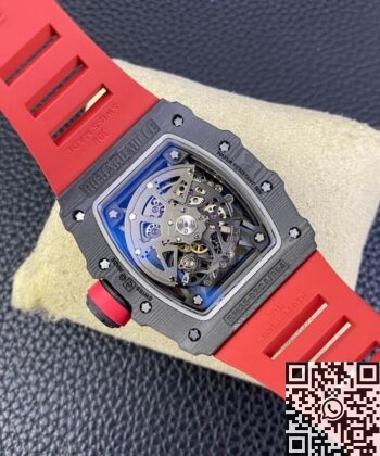 T+ Factory Richard Mille RM35-02 Red Rubber Strap Watch