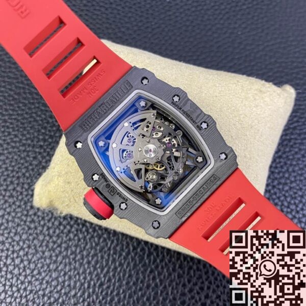 T+ Factory Richard Mille RM35-02 Red Rubber Strap Watch