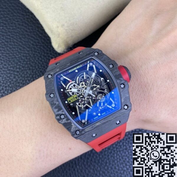 T+ Factory Richard Mille RM35-02 Red Rubber Strap Watch