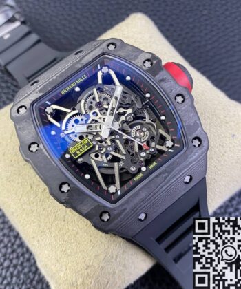 T+ Factory RM35-02 Richard Mille Black Carbon Fiber Case Watch