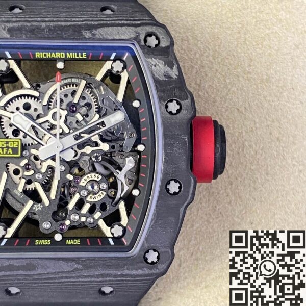 T+ Factory RM35-02 Richard Mille Black Carbon Fiber Case Watch
