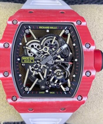 T+ Factory Richard Mille RM35-02 Carbon Fiber Case White