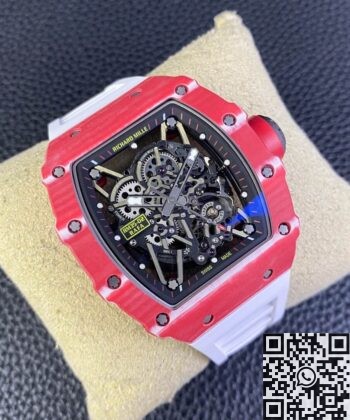 T+ Factory Richard Mille RM35-02 Carbon Fiber Case White