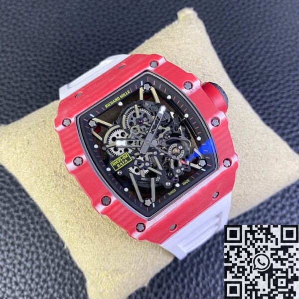 T+ Factory Richard Mille RM35-02 Carbon Fiber Case White