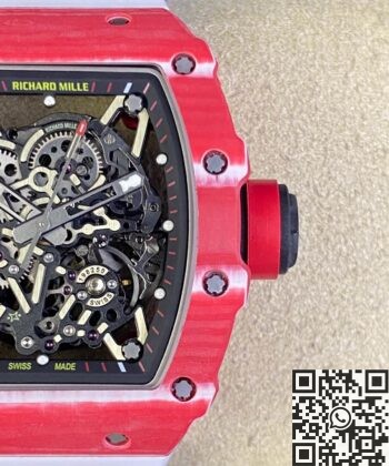 T+ Factory Richard Mille RM35-02 Carbon Fiber Case White