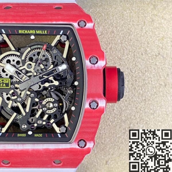 T+ Factory Richard Mille RM35-02 Carbon Fiber Case White