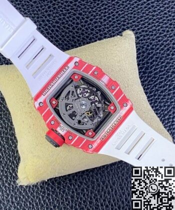 T+ Factory Richard Mille RM35-02 Carbon Fiber Case White