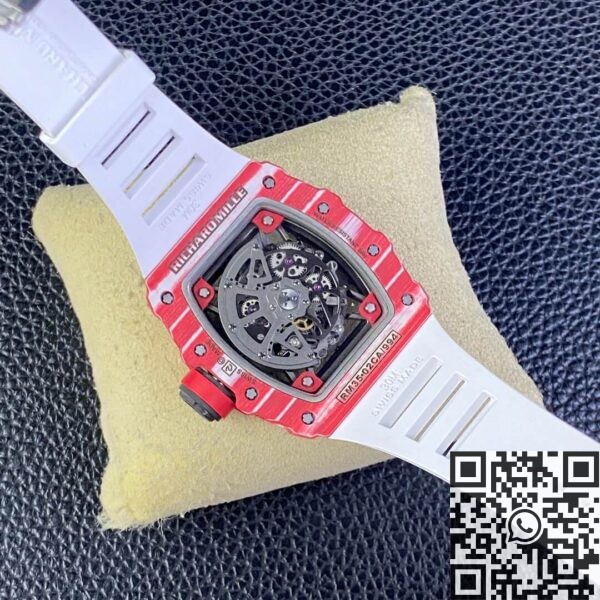 T+ Factory Richard Mille RM35-02 Carbon Fiber Case White
