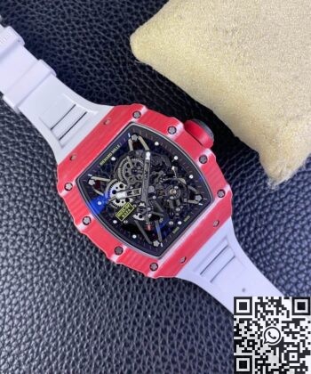 T+ Factory Richard Mille RM35-02 Carbon Fiber Case White