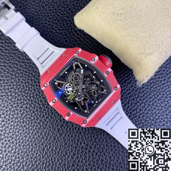 T+ Factory Richard Mille RM35-02 Carbon Fiber Case White