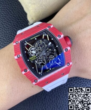 T+ Factory Richard Mille RM35-02 Carbon Fiber Case White