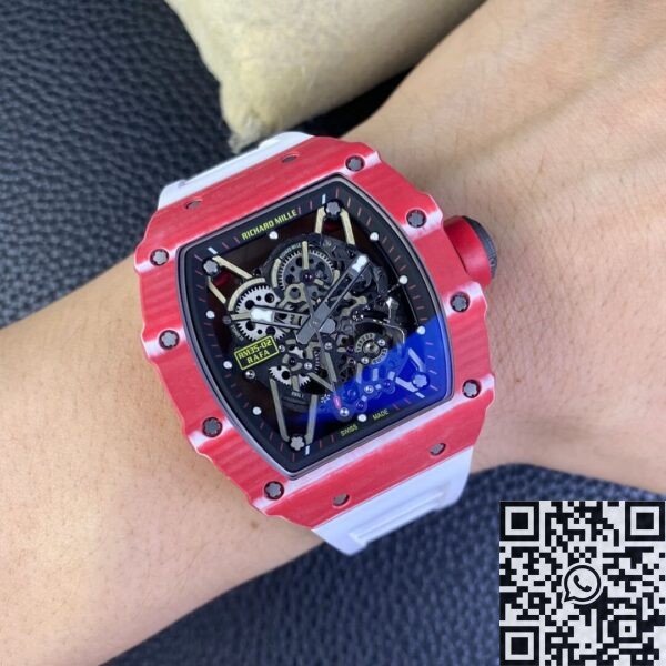 T+ Factory Richard Mille RM35-02 Carbon Fiber Case White