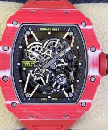 T+ Factory RM35-02 Watch Richard Mille Red Carbon Fiber Case