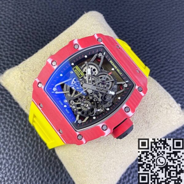 RM35-02 Replica Watch Richard Mille Carbon Fiber Case Yellow