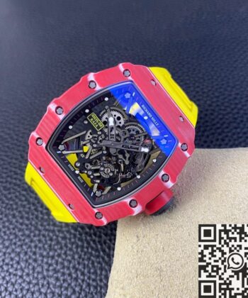 RM35-02 Replica Watch Richard Mille Carbon Fiber Case Yellow