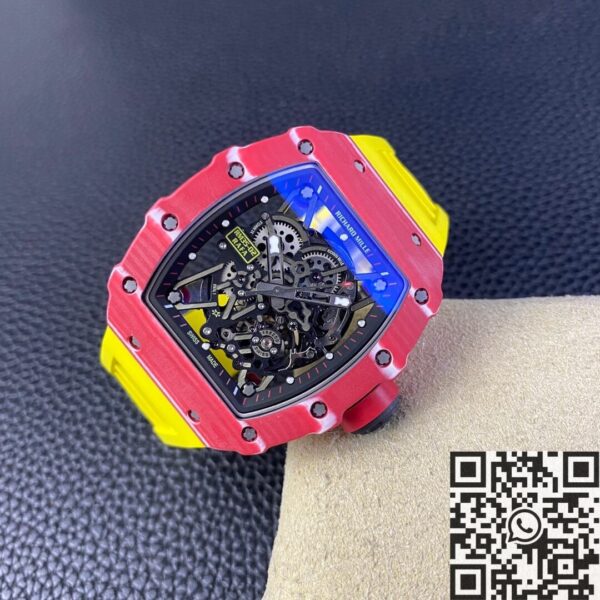 RM35-02 Replica Watch Richard Mille Carbon Fiber Case Yellow