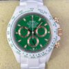 Rolex Daytona Green AET Custom White Ceramics Dial Watch