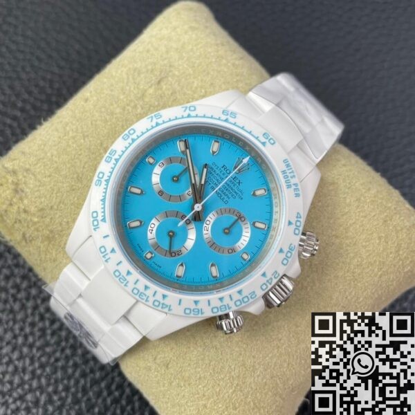 Rolex Daytona Tiffany Blue AET Custom White Ceramics Watch