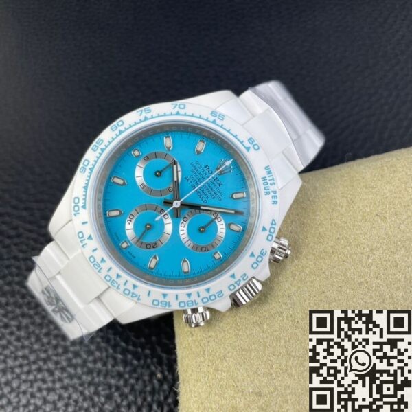 Rolex Daytona Tiffany Blue AET Custom White Ceramics Watch
