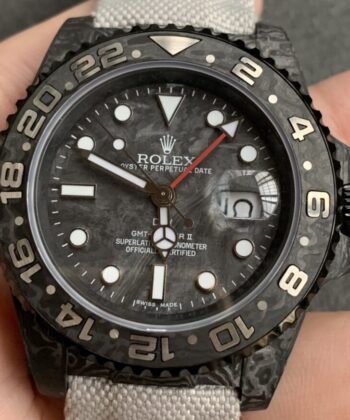 Custom GMT-Master II DIW Rolex Carbon Fiber Case Watch