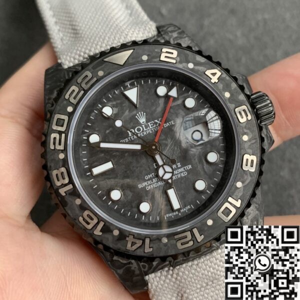 Custom GMT-Master II DIW Rolex Carbon Fiber Case Watch