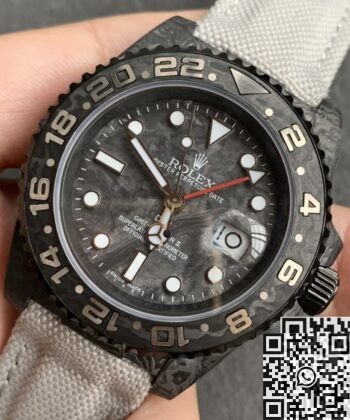 Custom GMT-Master II DIW Rolex Carbon Fiber Case Watch