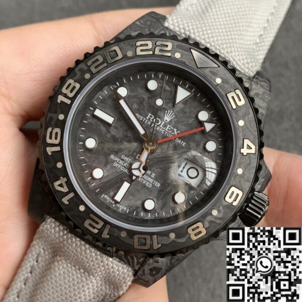 Custom GMT-Master II DIW Rolex Carbon Fiber Case Watch