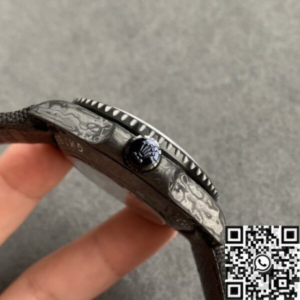 GMT-Master II Carbon Fiber DIW Custom Rolex Case Nylon Strap