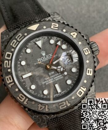 GMT-Master II Carbon Fiber DIW Custom Rolex Case Nylon Strap